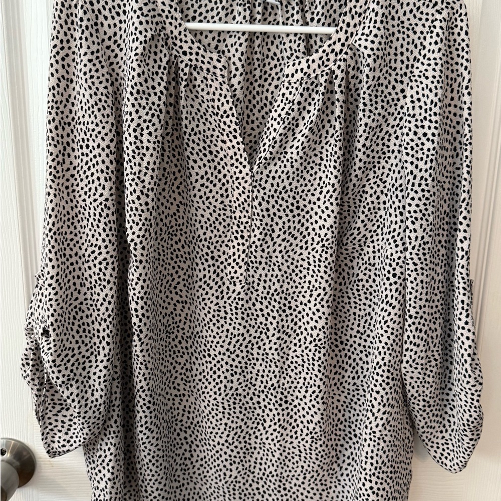 41 Hawthorn Black and White Patterned Blouse